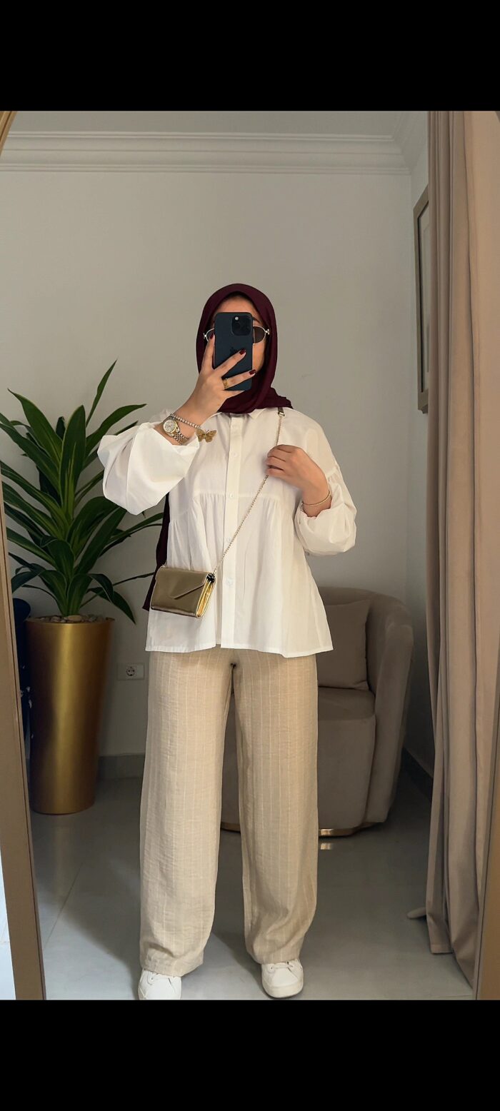 ⁦بلوزة فرونس من الوسط⁩ - الصورة ⁦3⁩