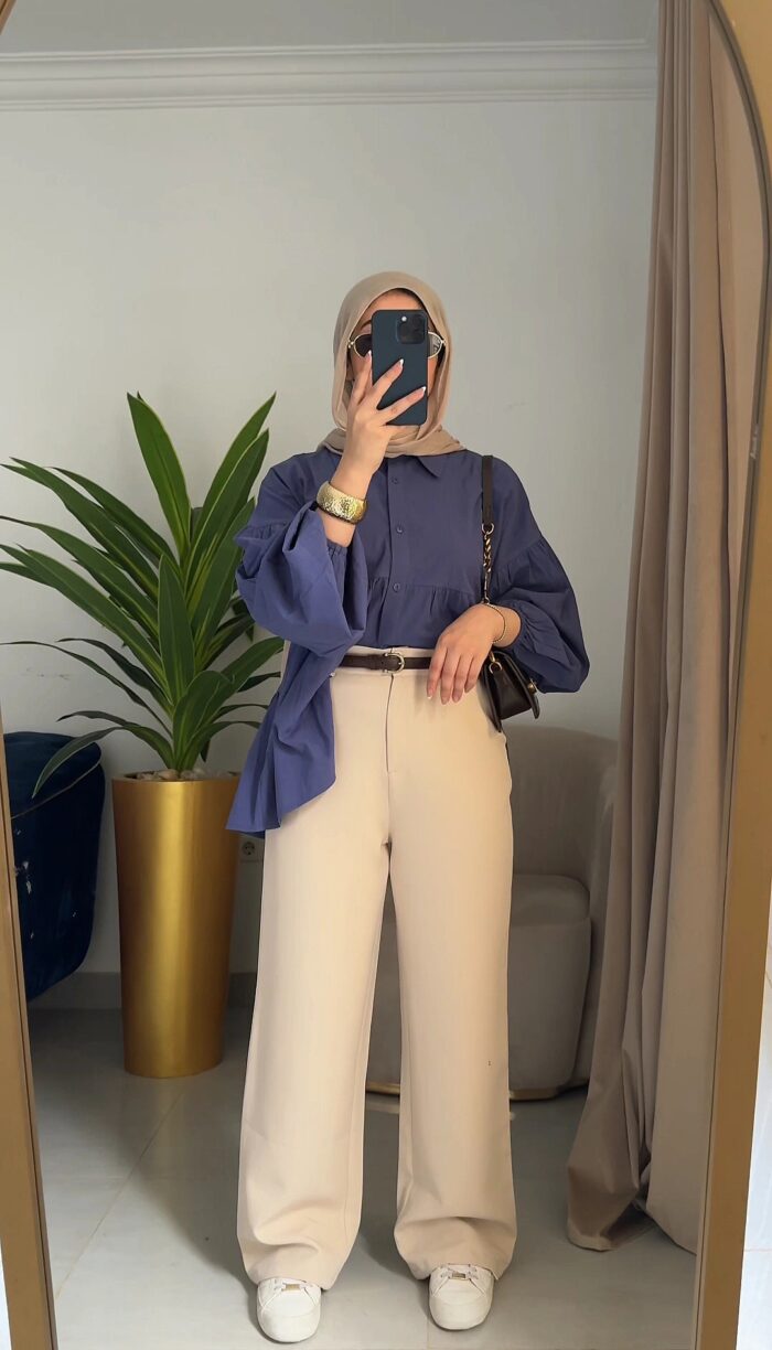 ⁦بلوزة فرونس من الوسط⁩ - الصورة ⁦2⁩