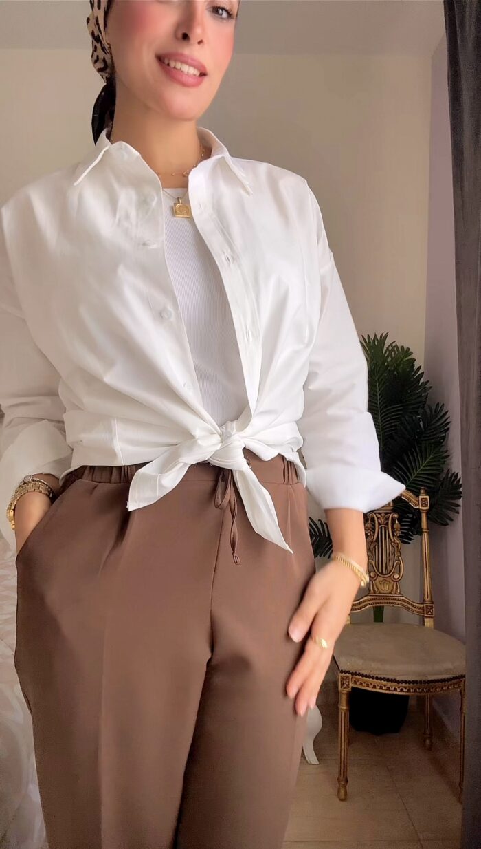 ⁦بنطلون كلاسيك رباط⁩ - الصورة ⁦5⁩