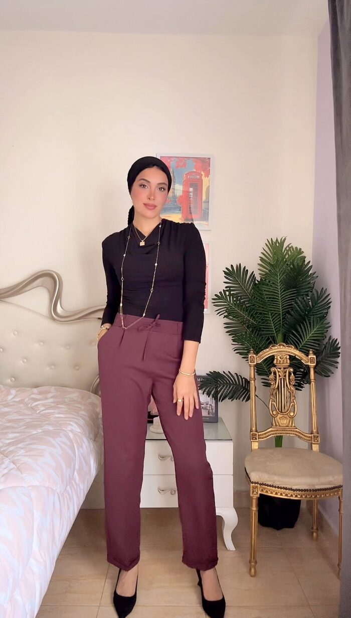 ⁦بنطلون كلاسيك رباط⁩ - الصورة ⁦1⁩