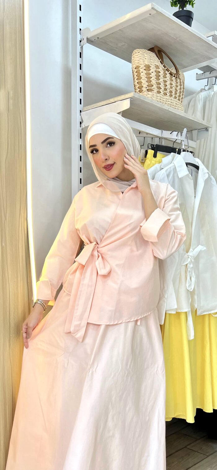 ⁦بلوزة كروازيه قطن⁩ - الصورة ⁦2⁩