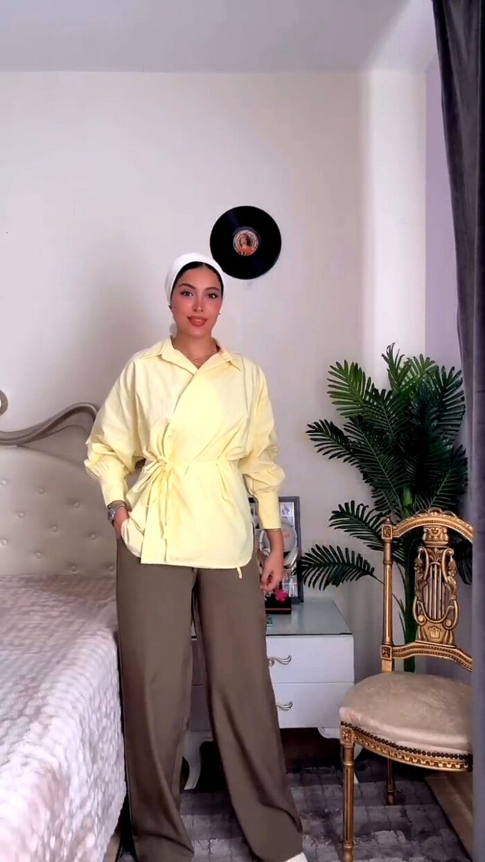بنطلون كريب رباط - Image 7